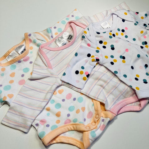Bundle Long Sleeve Bodysuit x 3 Size 0000