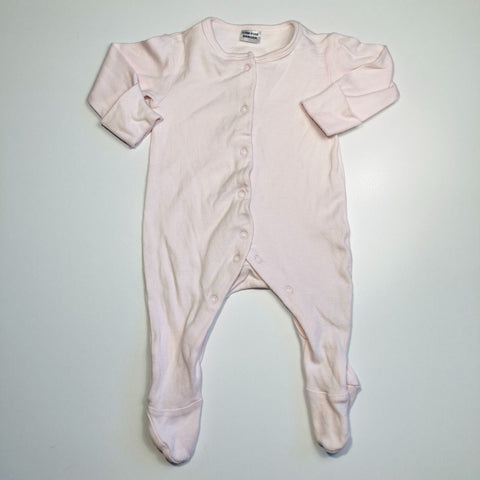 Light Pink Bodysuit Snap Close Buttons