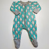 Bonds Zippy Wondersuit Mint Green and White on Grey