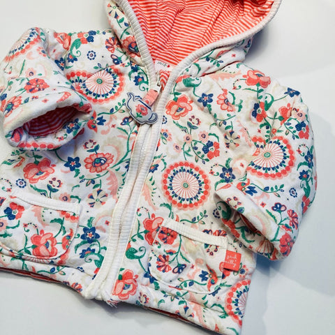Warm Hoodie Floral Print