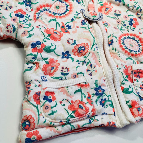 Warm Hoodie Floral Print
