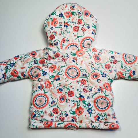 Warm Hoodie Floral Print