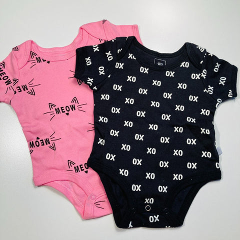 Set 2 x Short Sleeved Bodysuits